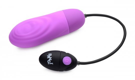 7X Pulsing Rechargeable Silicone Vibrator - Purple - US Stores