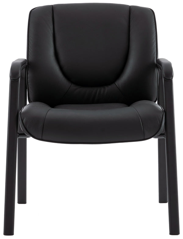 Top Grain, Genuine Leather Waiting Room Chair – Four Legged