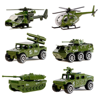 Diecast Military Vehicle Playset – 6 Toy Vehicles