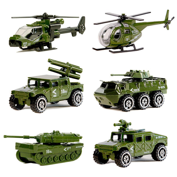 Diecast Military Vehicle Playset (6 Vehicles) - US Stores