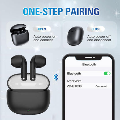 Reiko Bluetooth 5.0 Wireless Stereo Earbuds with Charging Case – Blue