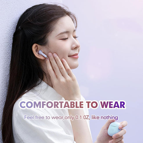 Reiko Bluetooth 5.0 Wireless Stereo Earbuds with Charging Case – Beige