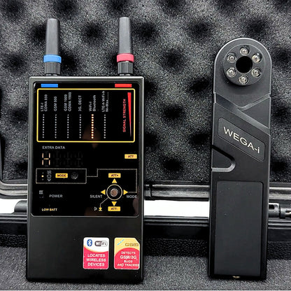 KJB DD1207 Elite RF Detector & Wega Lens Finder Kit