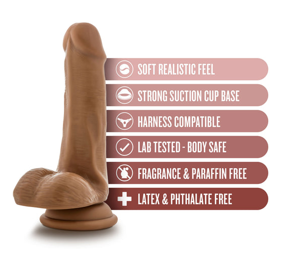 Dr. Skin - Dr. Jeffrey - 6.5 Inch Dildo With Balls - Tan