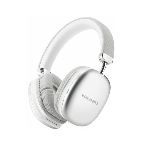 Reiko Wireless Over-Ear Stereo Headphones – Silver