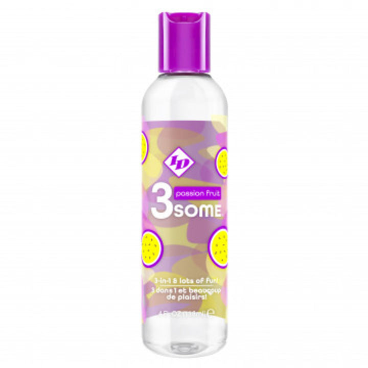 3some 3-in-1 Lubricant - Passion Fruit - 4 Fl. Oz. ID-DEPB-04