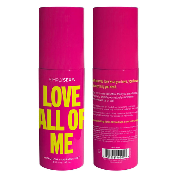 Love All of Me - Pheromone Fragrance Mists 3.35 Oz - US Stores