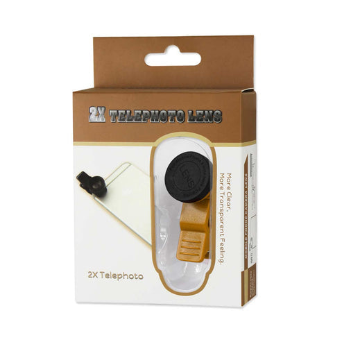 Reiko 2× Clip-On Telephoto Phone Camera Lens – Yellow