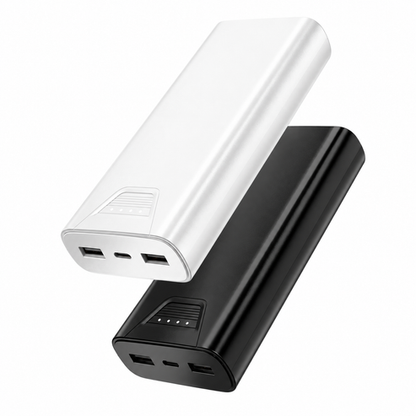 Reiko 10,000mAh Dual USB Output Power Bank – White
