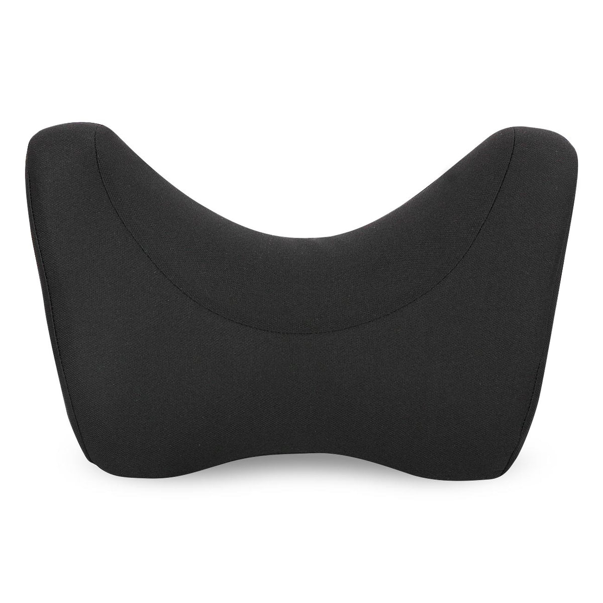 Reiko Dreamer Slim Memory Foam Car Head Pillow with Music Speaker – Black