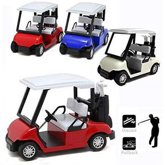 4.5" Die-Cast Metal Golf Cart Toy 6pcs