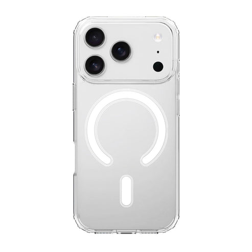 Reiko Clear Magnetic Wireless Charging TPU Bumper Case for iPhone 17 Pro
