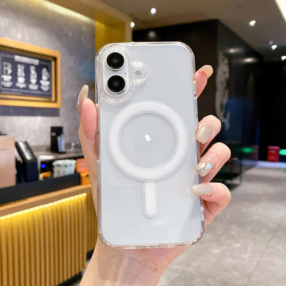 Reiko Clear Magnetic Wireless Charging TPU Bumper Case for iPhone 17 Pro
