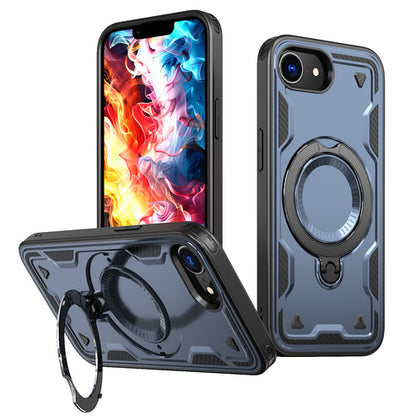 Reiko Magnetic Case with 360° Rotating Stand for iPhone 16e – Navy Blue