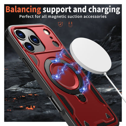 Reiko Magnetic 360° Rotating Stand Case for iPhone 17 Pro Max / 18 Pro Max – Red