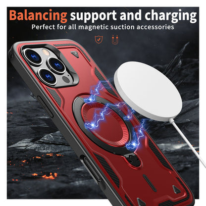 Reiko Magnetic Case with 360° Rotating Stand for iPhone 17 – Red
