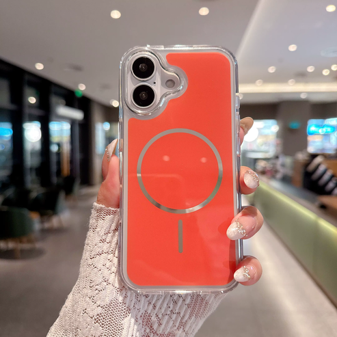 Reiko MagSafe-Compatible Case for iPhone 17 – Orange