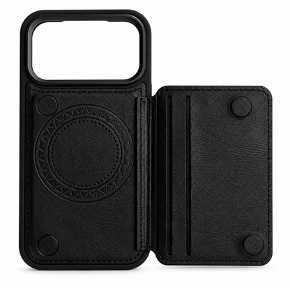 Reiko Wallet Case with Card Slots & Kickstand for iPhone 18 Pro – Gray