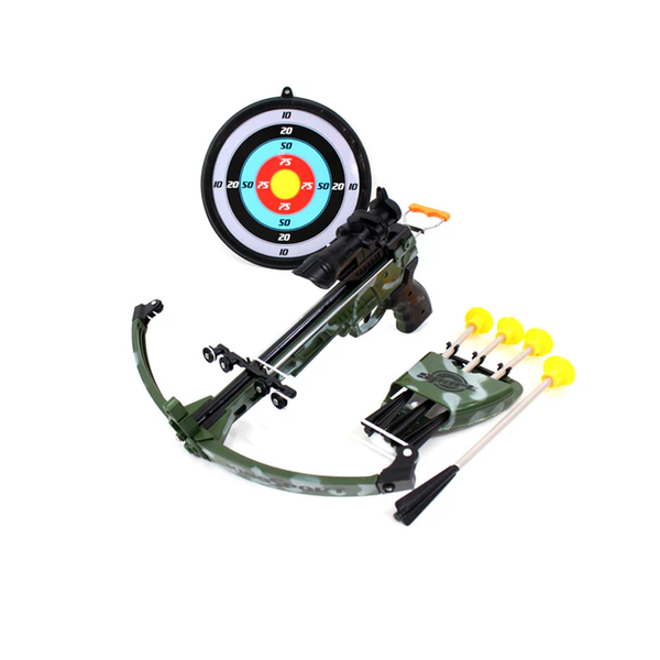 Military Toy Crossbow Set With Scope And Target