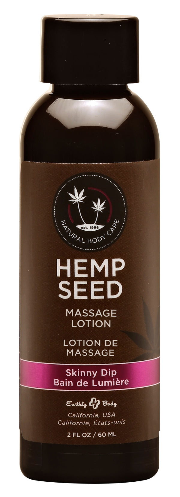 Hemp Seed Massage Lotion - Skinny Dip - 2 Fl. Oz. / 60 ml