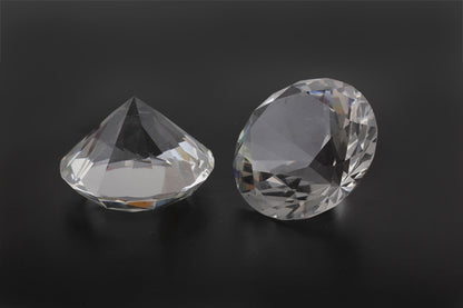 2 lb bag of clear acrylic diamond decorations for weddings parties and events