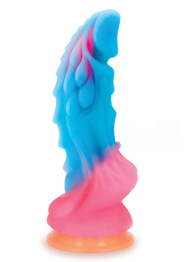 Alien Nation Dragon Silicone Glow in the Dark Creature Dildo - Multicolor - US Stores