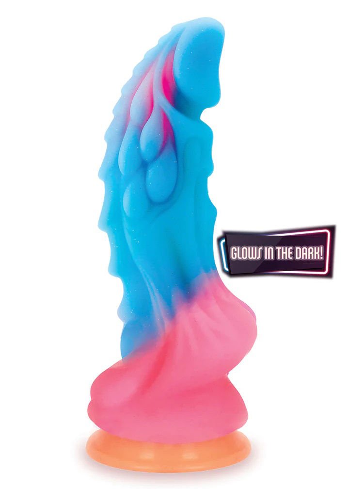 Alien Nation Dragon Silicone Glow in the Dark Creature Dildo - Multicolor - US Stores