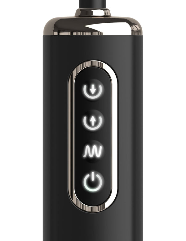 Anal Fantasy Elite Auto - Throb Inflatable Vibrating Plug - Black - US Stores