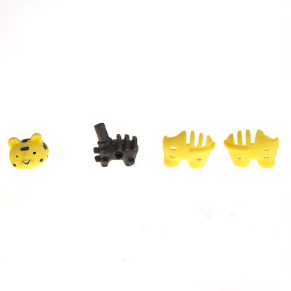 Animal-shaped 3D erasers designed as fun take-apart puzzles