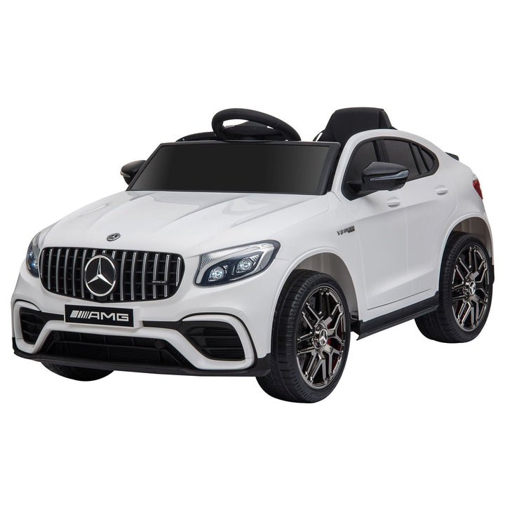 Aosom 12V Kids Ride - On Car Electric Toy Car, Licensed Mercedes - Benz with Remote Control 2 Speeds MP3 Light Horn Suspension White - US Stores