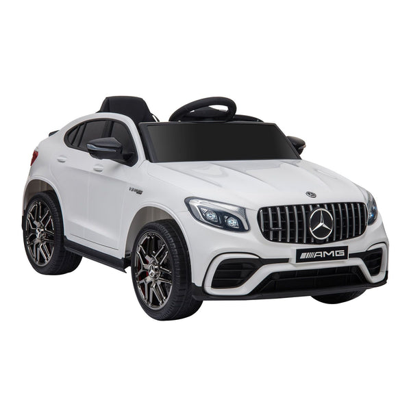 Aosom 12V Kids Ride - On Car Electric Toy Car, Licensed Mercedes - Benz with Remote Control 2 Speeds MP3 Light Horn Suspension White - US Stores