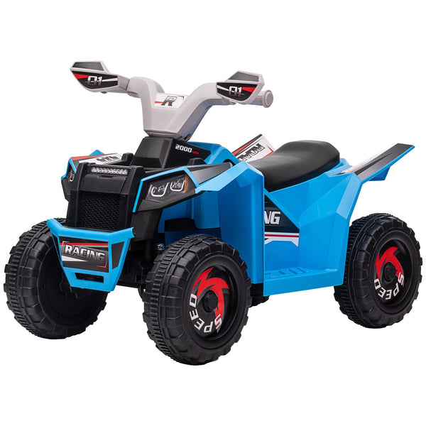 Aosom 6V Electric Toy Car with Forward Backward, Wear - Resistant Wheels for Ages 18 - 36 Months, Blue - US Stores