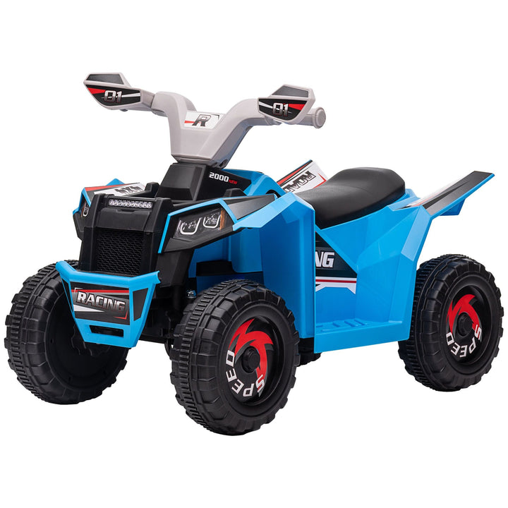 Aosom 6V Electric Toy Car with Forward Backward, Wear - Resistant Wheels for Ages 18 - 36 Months, Blue - US Stores