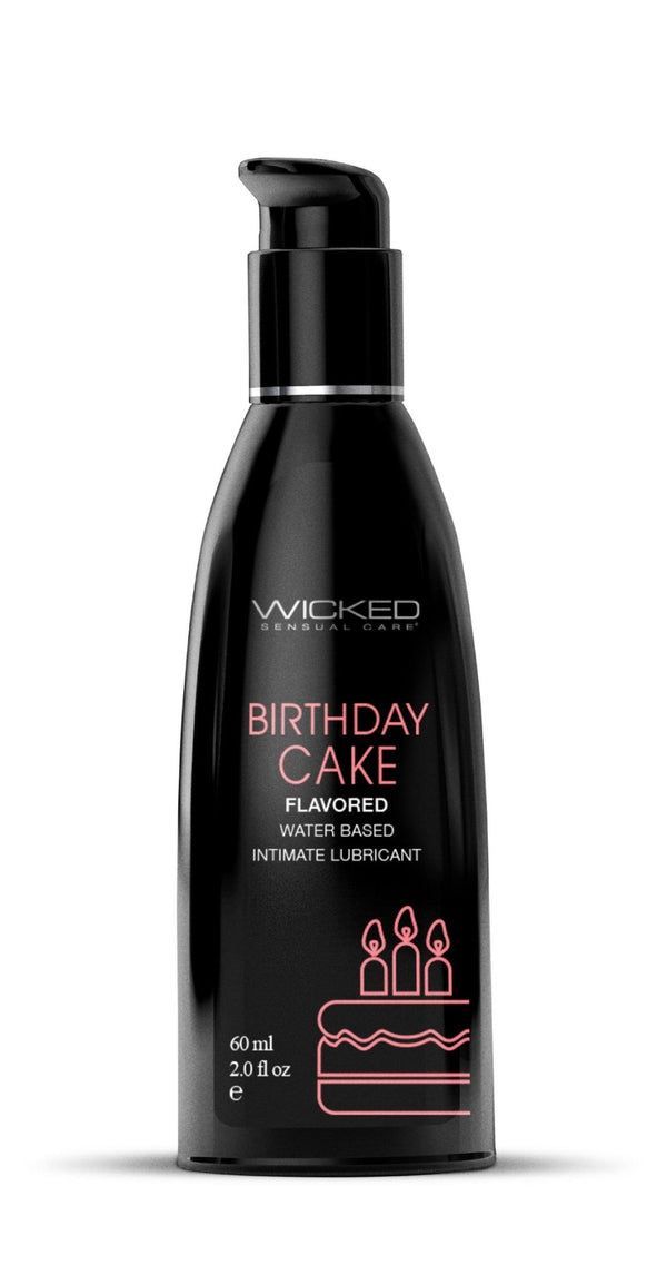 Aqua Birthday Cake Flavored Water Based Intimate Lubricant - 2 Fl. Oz. - US Stores