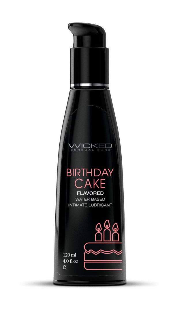 Aqua Birthday Cake Flavored Water Based Intimate Lubricant 4 Fl. Oz. - US Stores