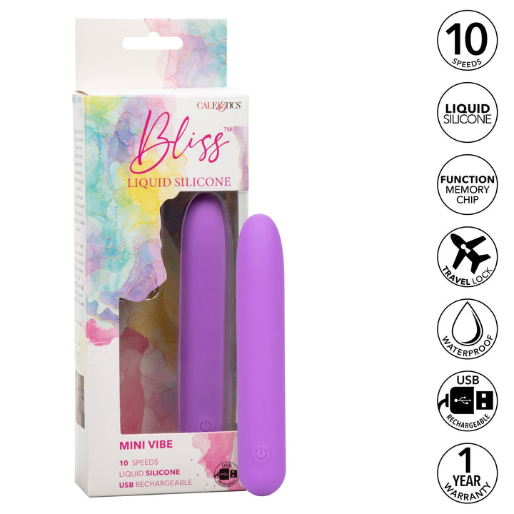Bliss Liquid Silicone Mini G Vibe - Purple - US Stores
