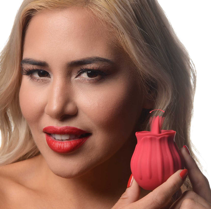 Bloomgasm - Wild Violet 10x Licking Clit Stimulator - Red - US Stores