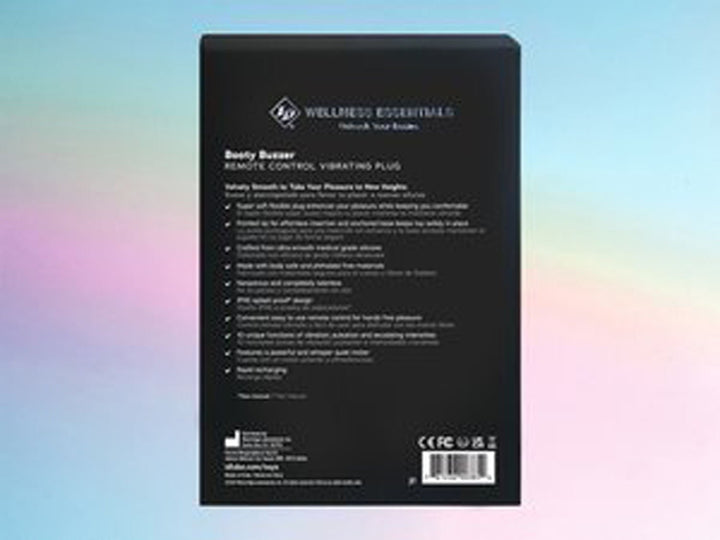 Booty Buzzer Remote Control Vibrating Plug - Blue - US Stores