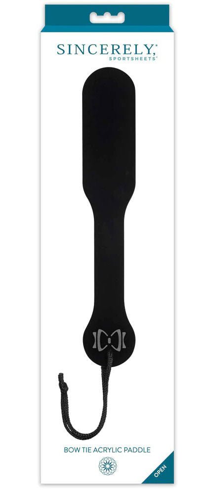 Bow Tie Acrylic Paddle - Black - US Stores