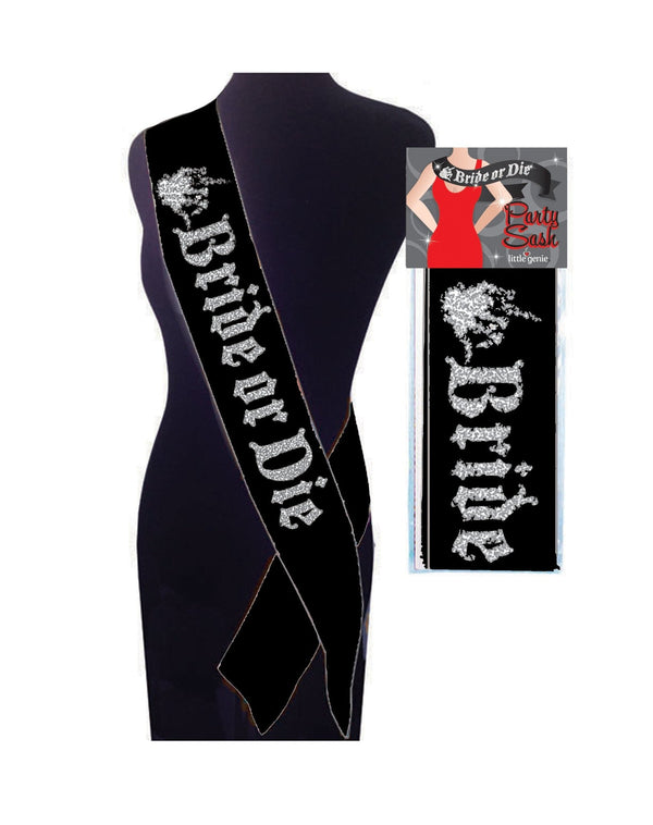 Bride or Die Sash - Black - US Stores