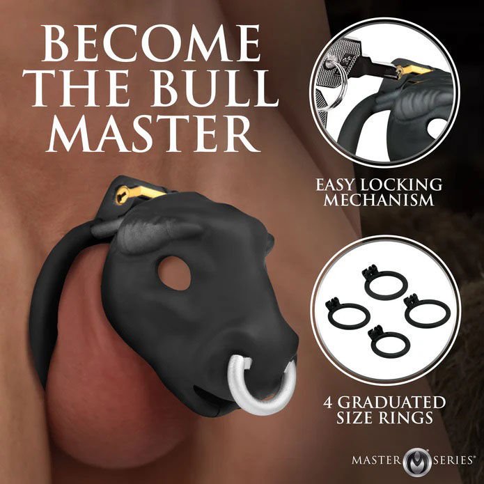 Bull Chastity Cage - Black - US Stores