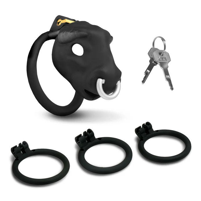 Bull Chastity Cage - Black - US Stores