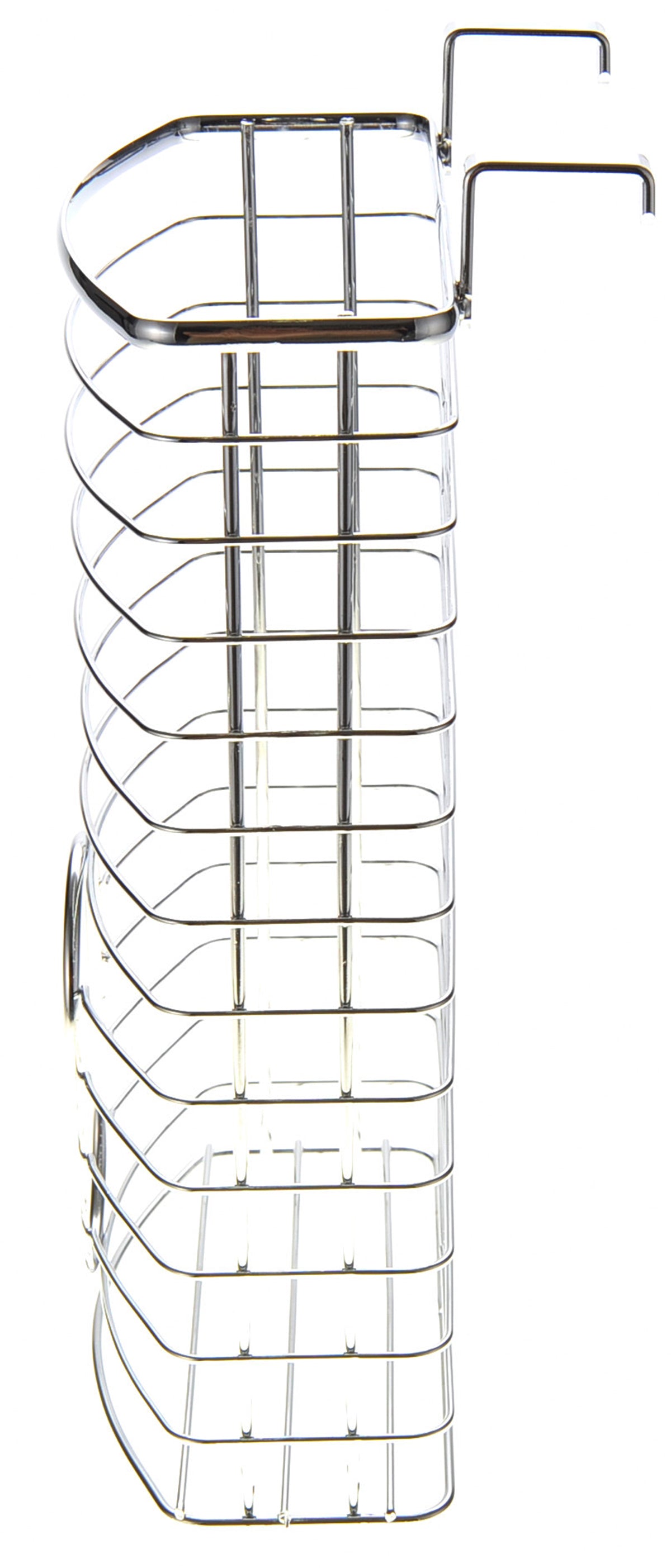 Chrome plastic bag holder for convenient household storage