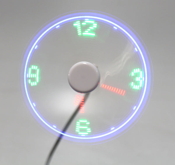 LED Clock Fan