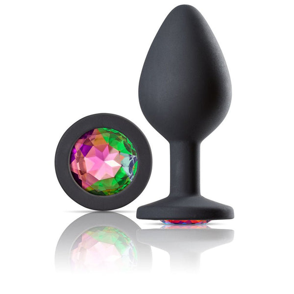Cloud 9 Novelties Gems Jeweled Silicone Anal Plug - Medium - US Stores