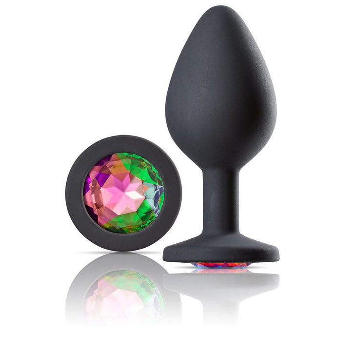 Cloud 9 Novelties Gems Jeweled Silicone Anal Plug - Medium - US Stores