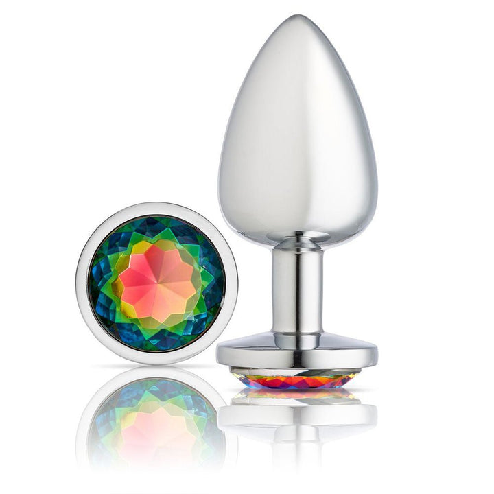 Cloud 9 Novelties Gems Silver Chromed Anal Plug - Large - US Stores