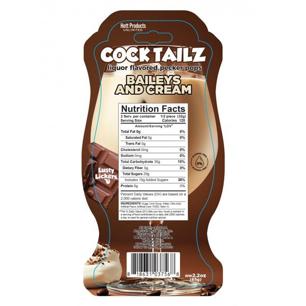Cocktailz Baileys and Cream Pecker Pop - US Stores