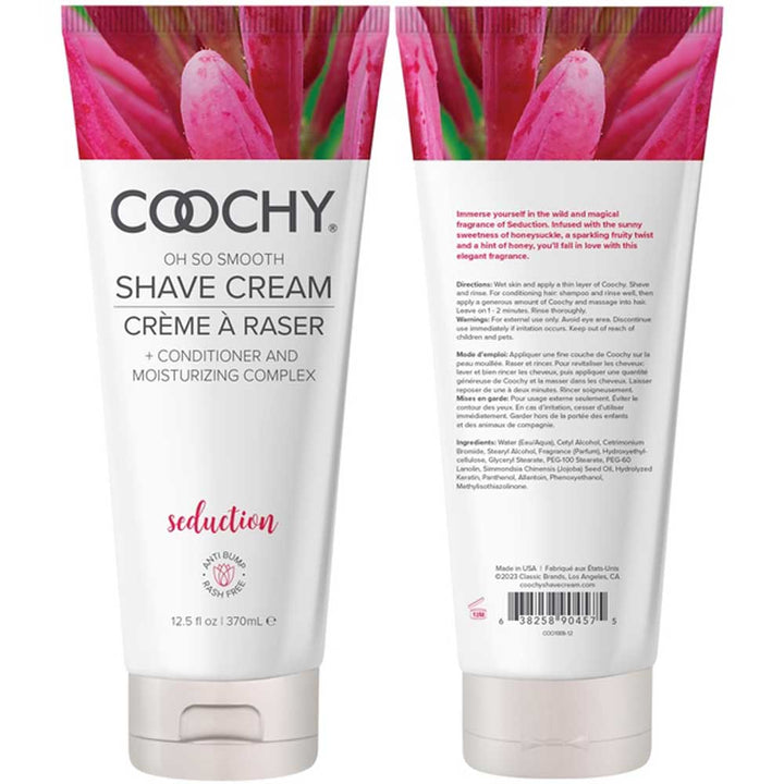 Coochy Oh So Smooth Shave Cream - Seduction - 12.5 Oz - US Stores