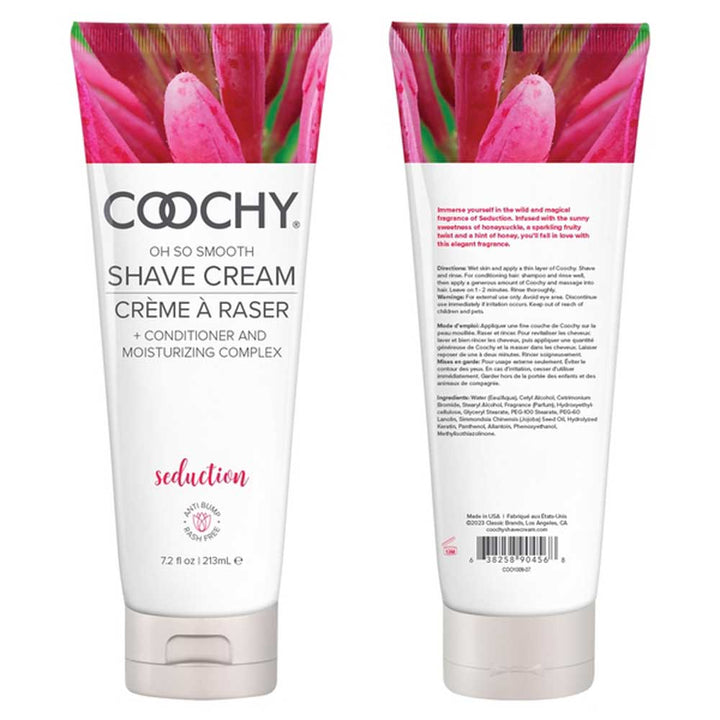Coochy Oh So Smooth Shave Cream - Seduction - 7.2 Oz - US Stores